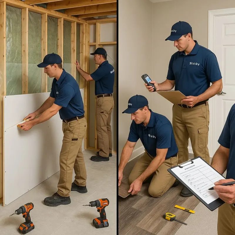 Repairs and Reconstruction process in Plainview, NY